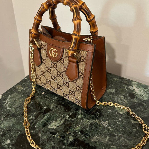 Gucci New Diana Mini Tote with Crystals w/packaging - Picture 5 of 5